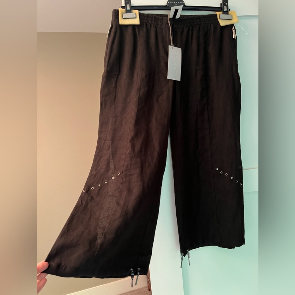 Richmond X linen cropped pants
